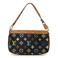 Louis Vuitton Monogram Multicolor Pochette Accessories Black