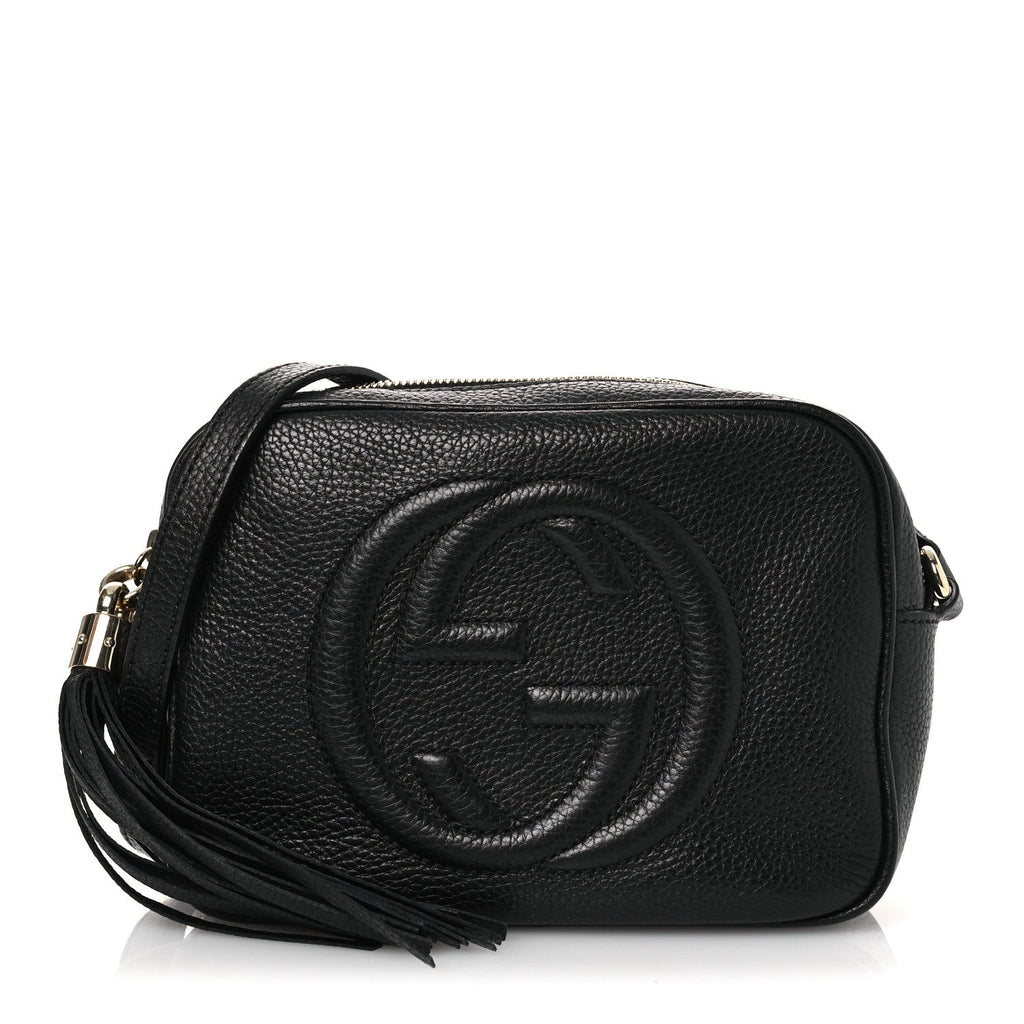 Gucci Pebbled Calfskin Small Soho Disco Bag Black