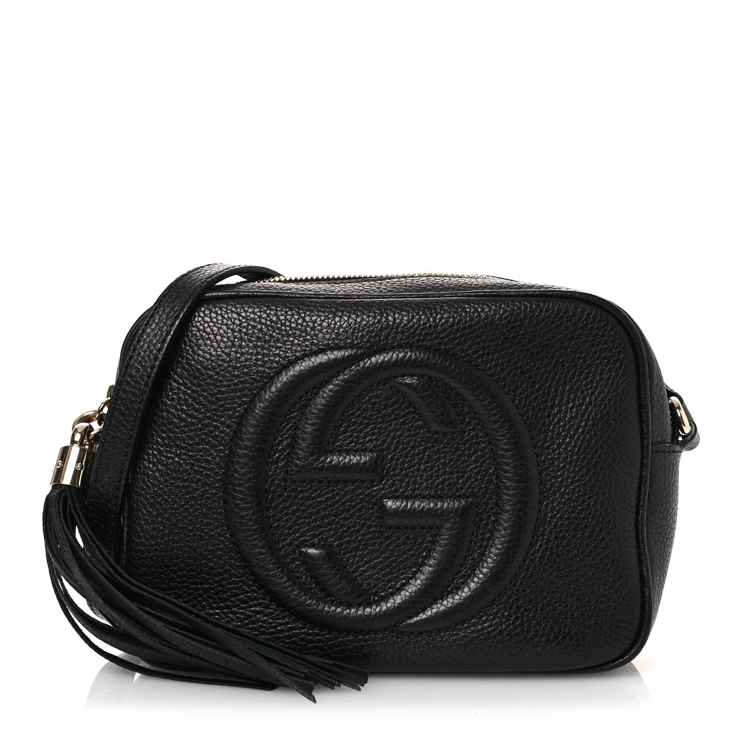 Gucci Pebbled Calfskin Small Soho Disco Bag Black