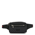 Gucci Soft GG Supreme Monogram Web Belt Bag Black Grey