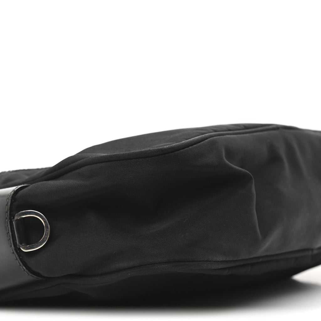 Prada Tessuto Nylon Triangle Shoulder Bag Black