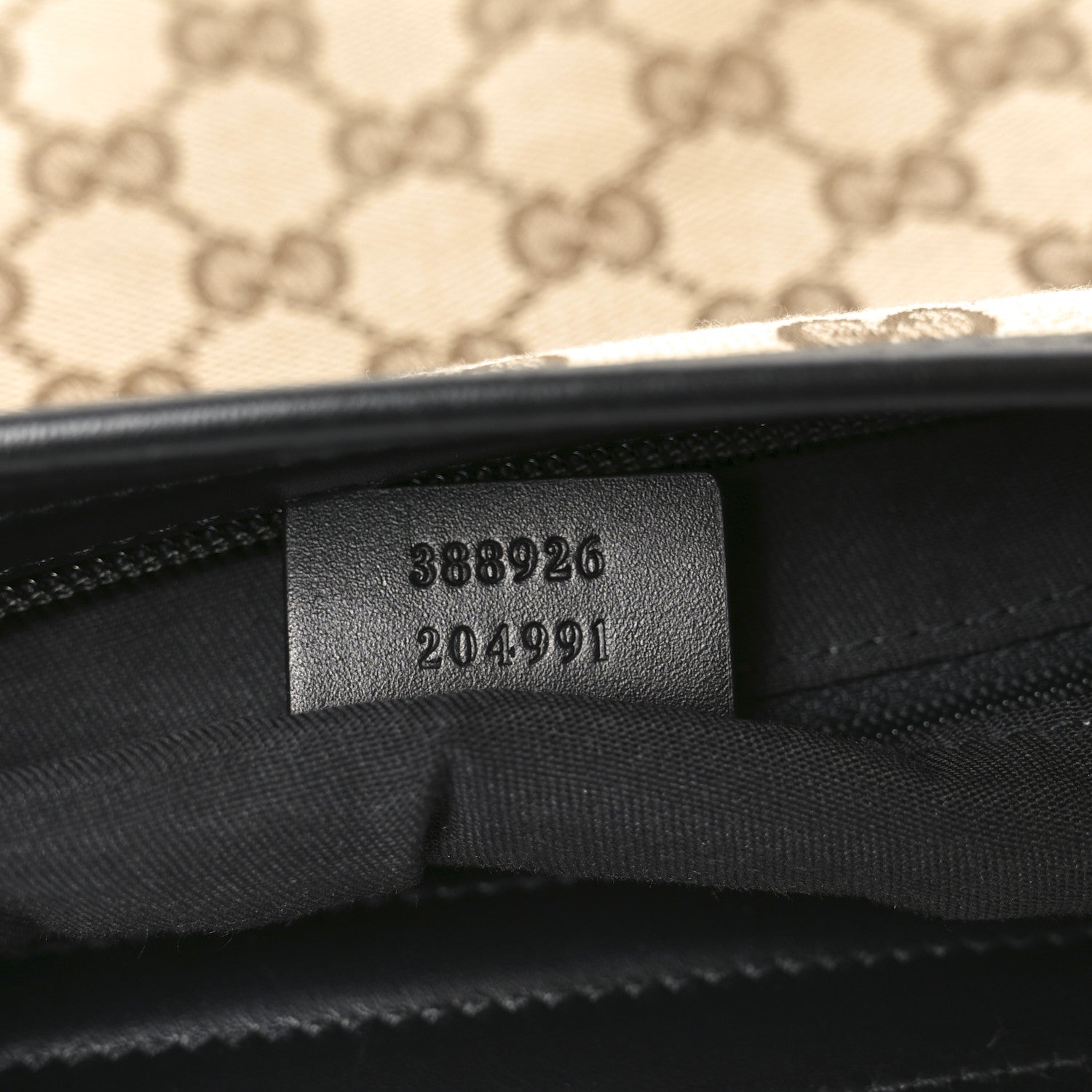 Gucci GG Monogram Web Flat Messenger Bag Black