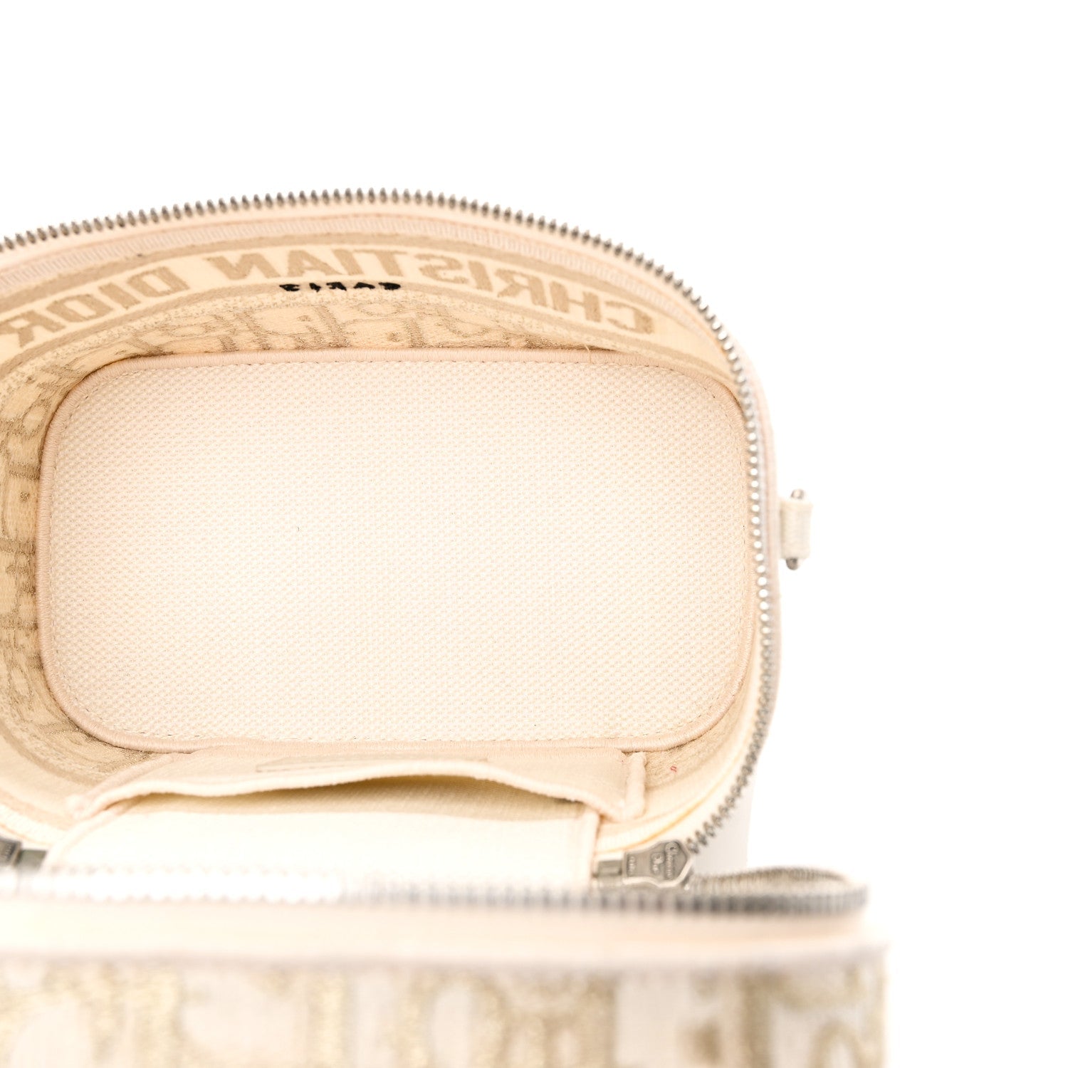 Christian Dior Oblique Diortravel Vanity Case Pale Gold