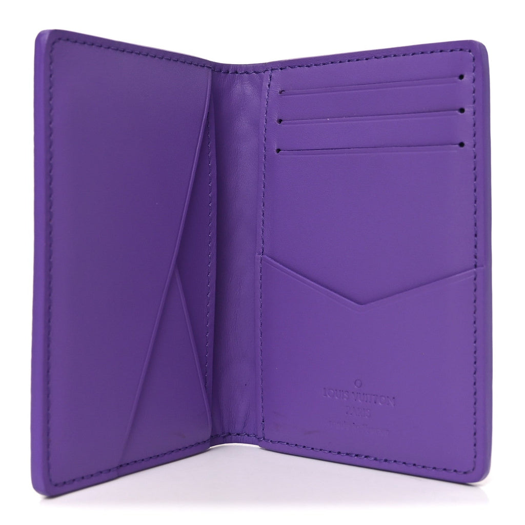 Louis Vuitton Taurillon Monogram Pocket Organizer Violet