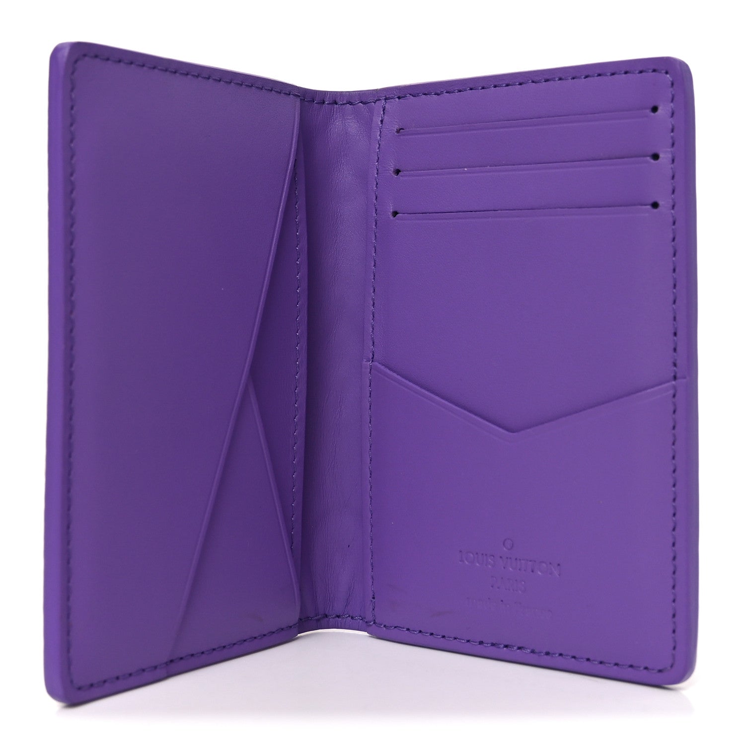 Louis Vuitton Taurillon Monogram Pocket Organizer Violet