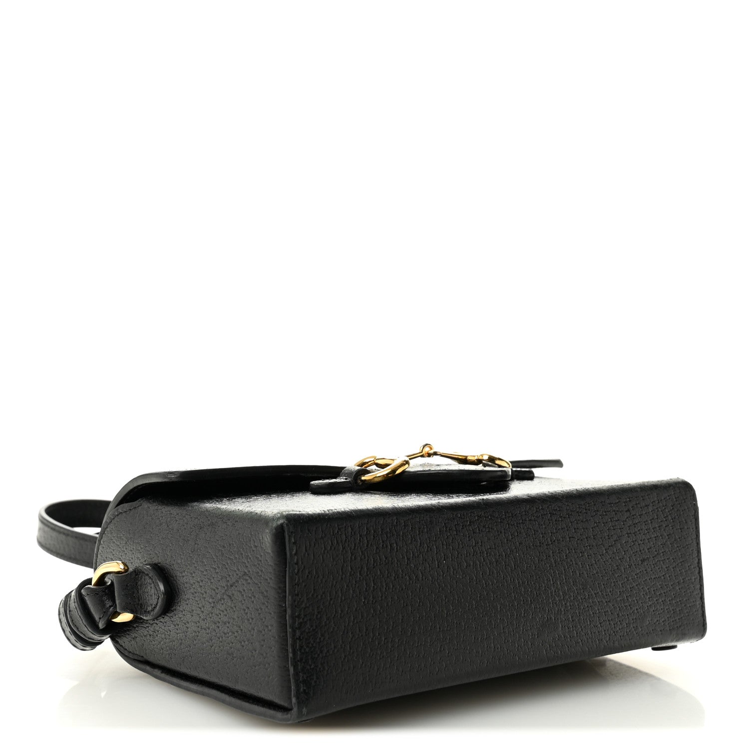 Gucci Calfskin Horsebit 1955 Shoulder Bag Black