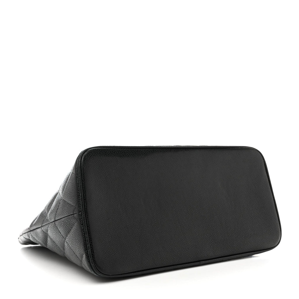 Chanel Caviar Quilted Medallion Tote Black