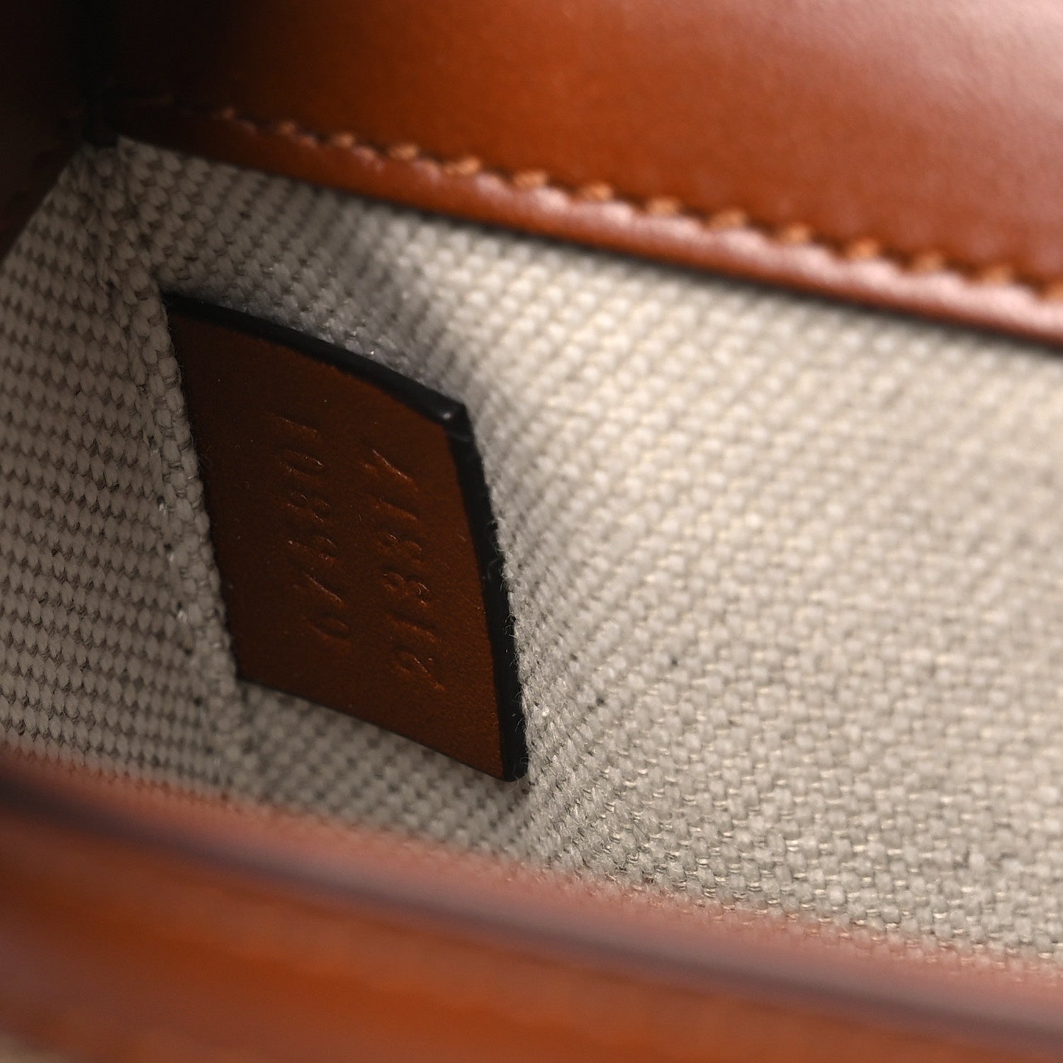 Gucci New Canvas Charisma Calfskin Crystal GG Monogram Mini Horsebit 1955 Shoulder Bag Camel Ebony