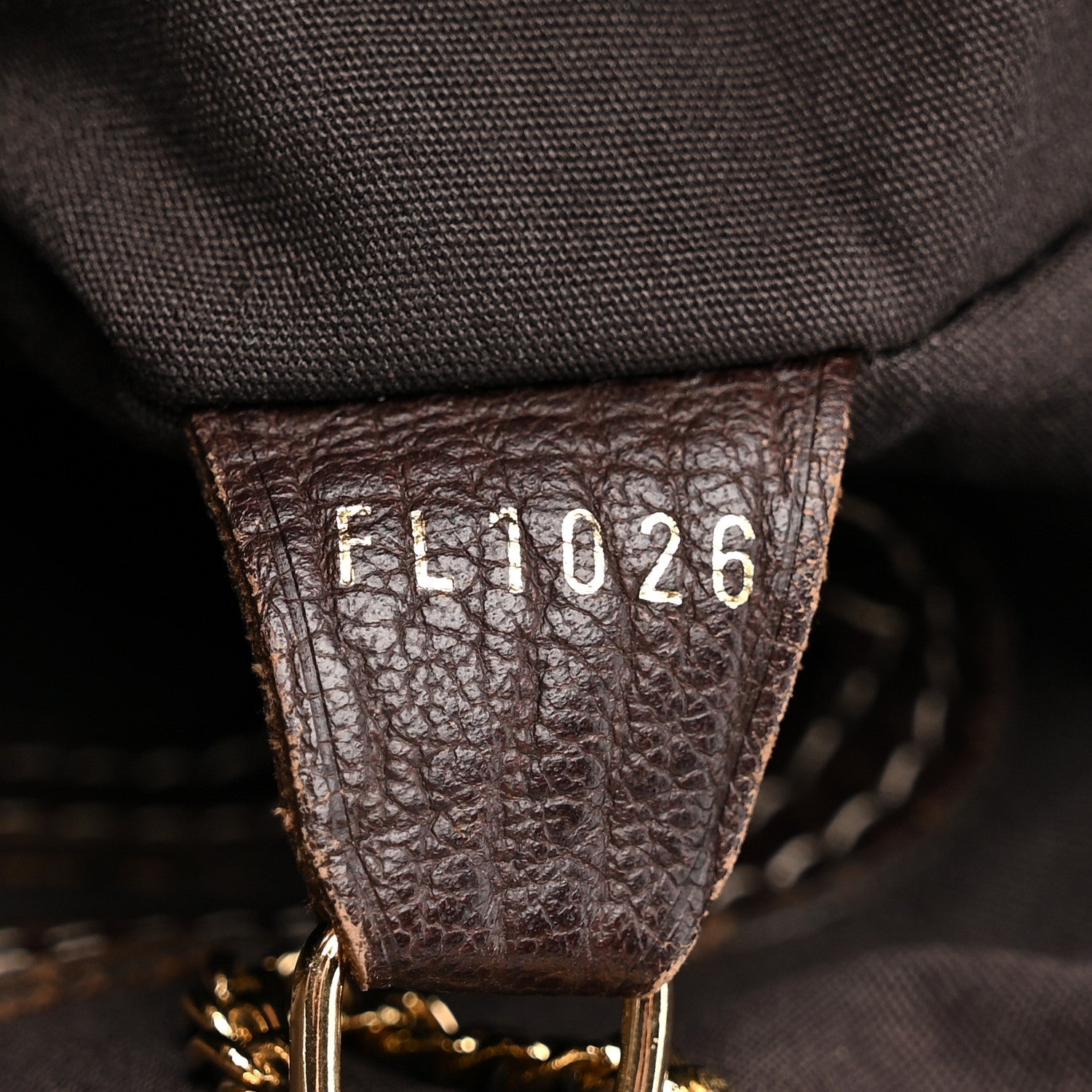 Louis Vuitton Mini Lin Monogram Bucket Bag Ebene