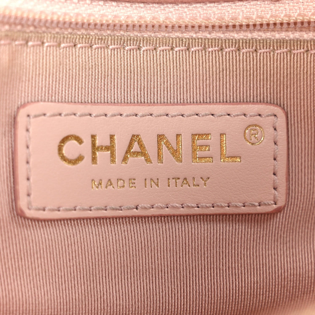 Chanel Lambskin Caviar Lovely Chains Flap Shoulder Bag Pink