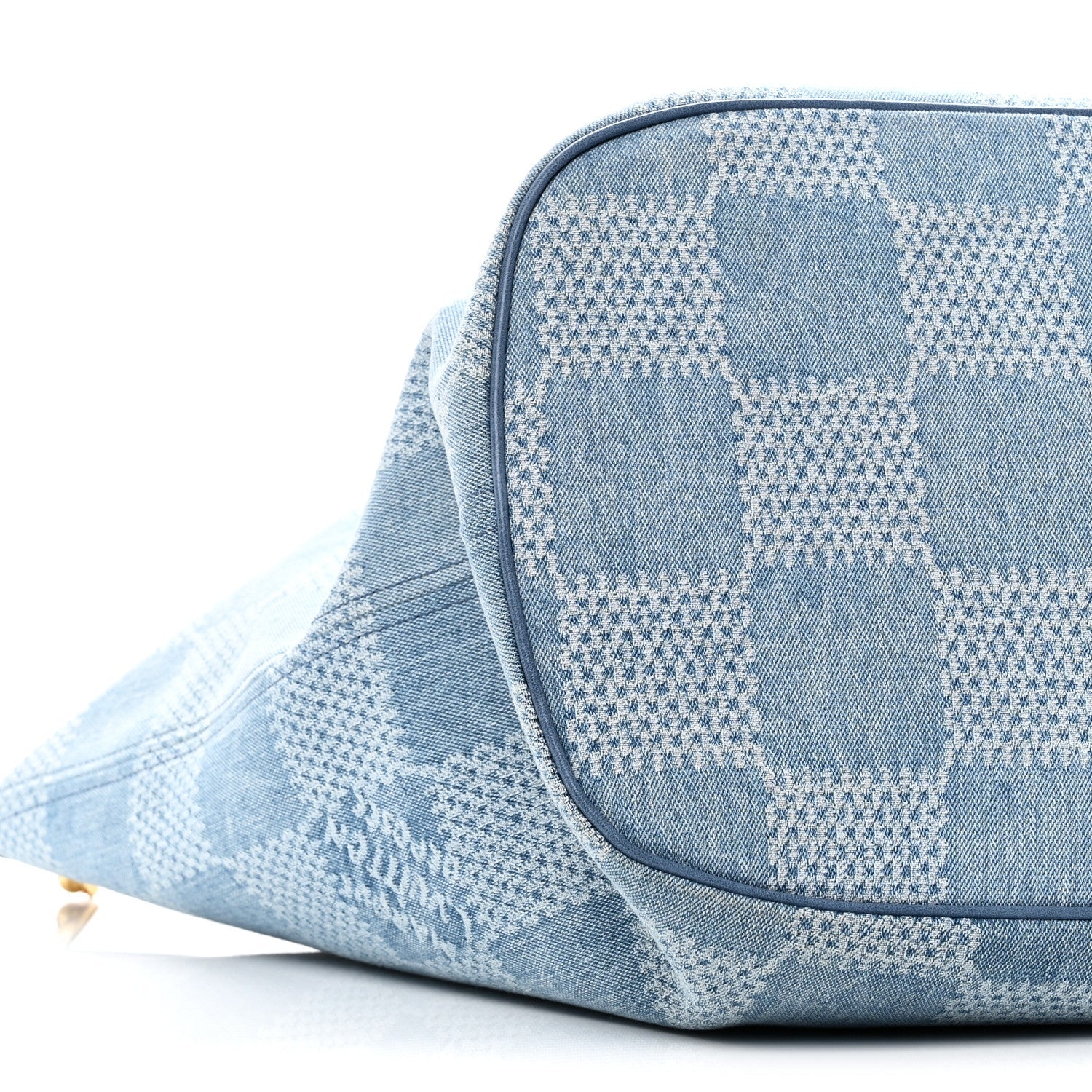 Louis Vuitton Damier Denim 3D Nevereverfull Denim Blue