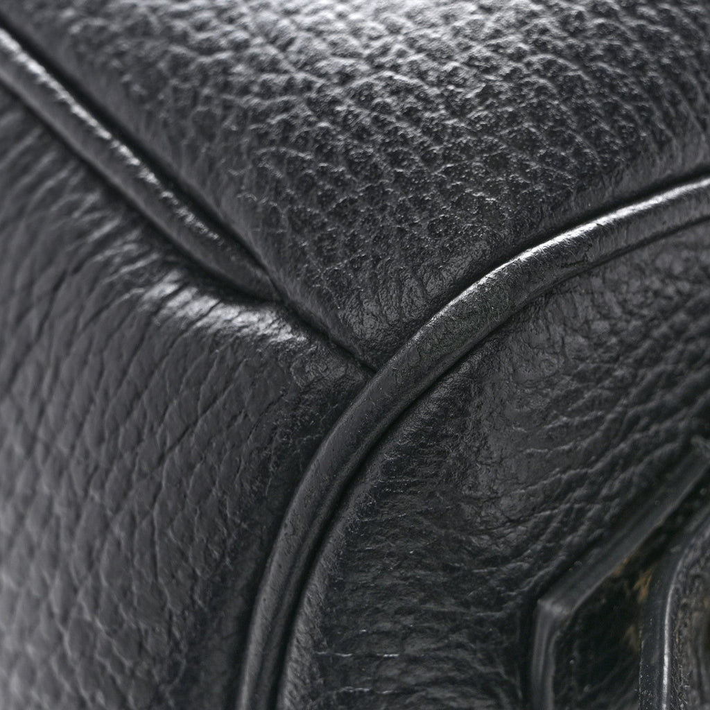 Gucci Pebbled Calfskin Soho Chain Backpack Black