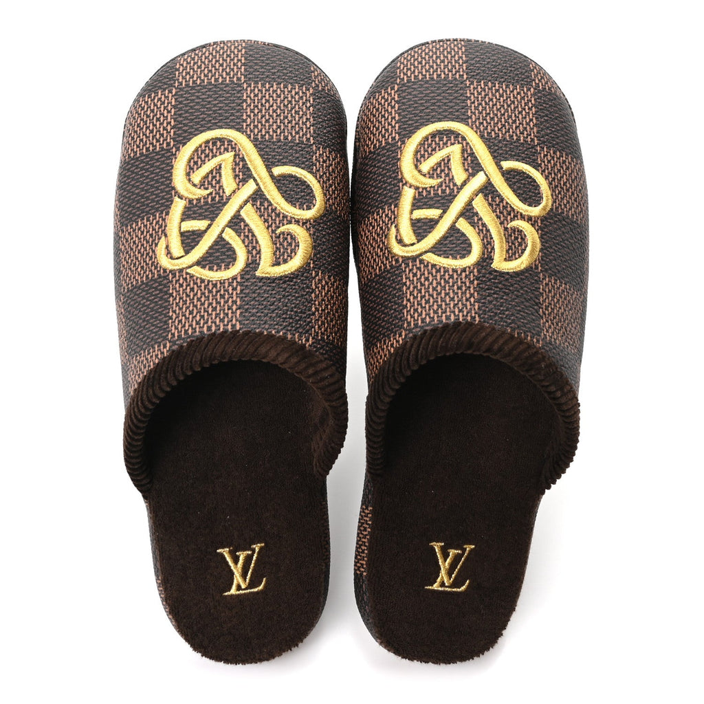 Louis Vuitton Damier Ebene Palace Slippers 7 Mocha