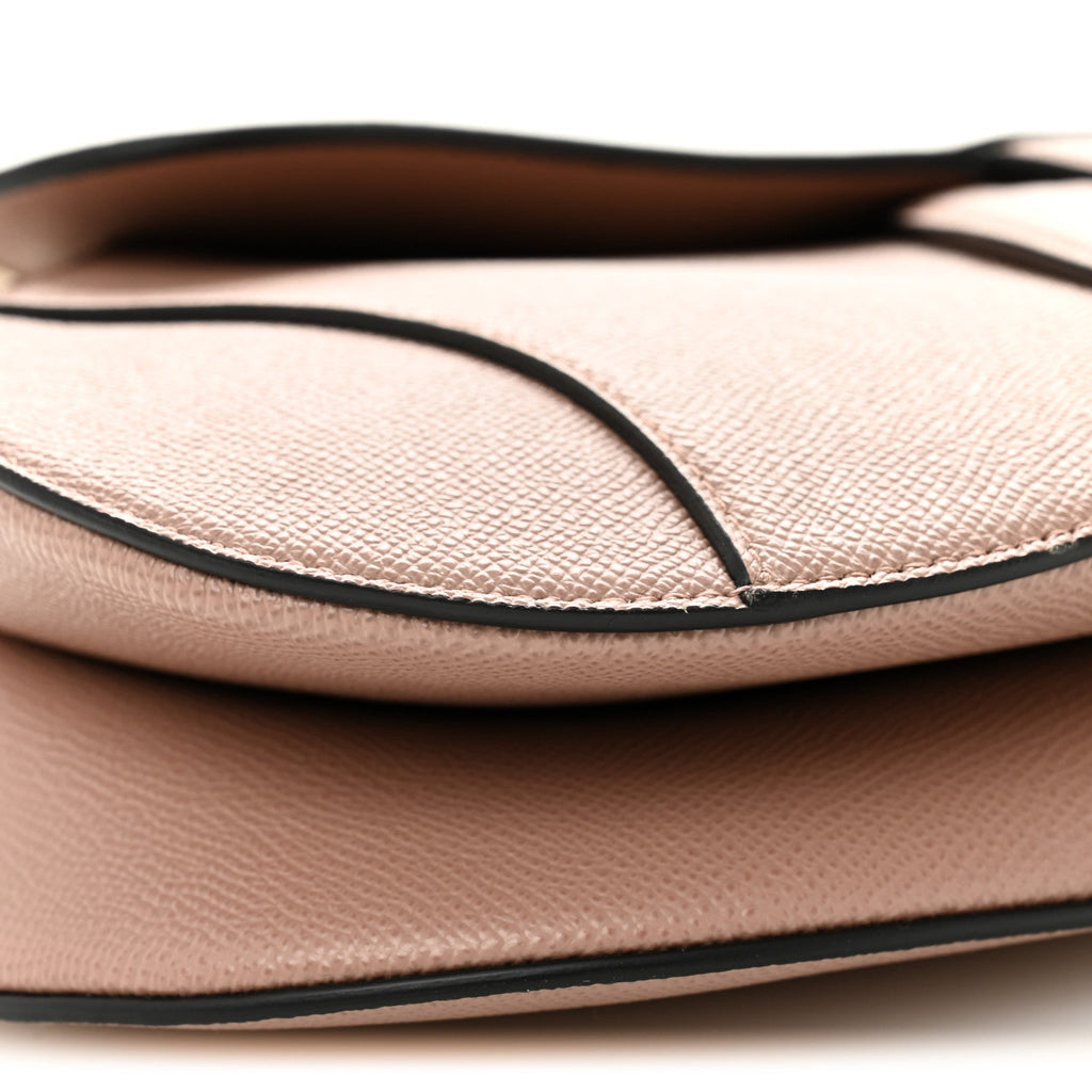 Christian Dior Calfskin Saddle Bag Pink