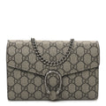 Gucci GG Supreme Monogram Mini Dionysus Chain Wallet Beige Taupe