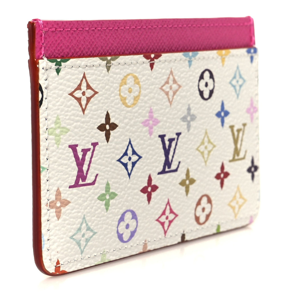 Louis Vuitton LV X TM Monogram Multicolor Card Holder Kawaii Pink