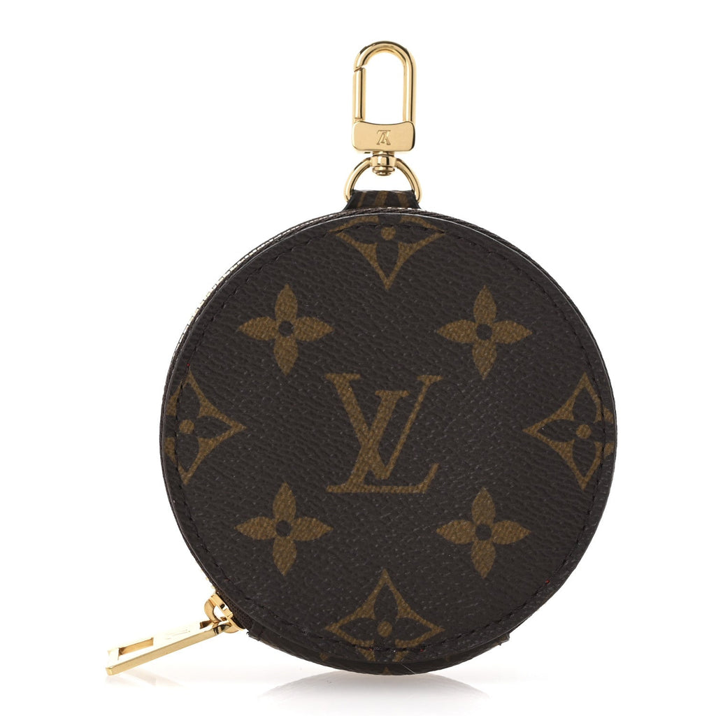 Louis Vuitton Monogram OnTheGo East West Round Coin Purse Red