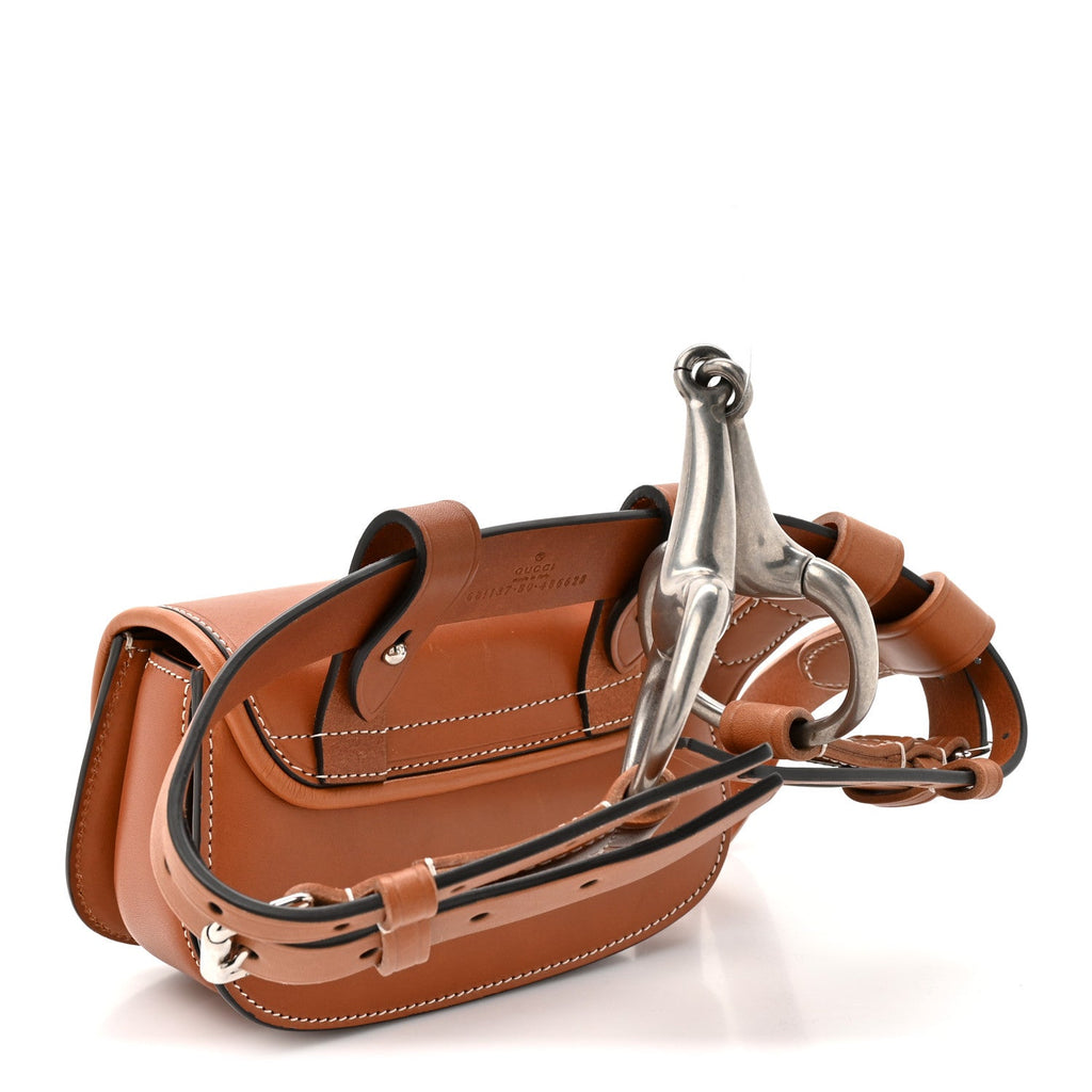 Gucci Calfskin Bamboo Mini 1947 Belt Bag 80 30  Brown
