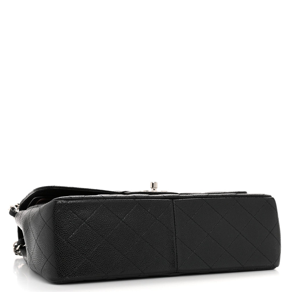 Chanel Caviar Quilted Jumbo Double Flap Black
