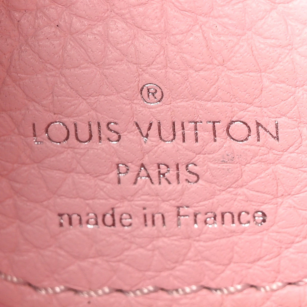 Louis Vuitton Taurillon Capucines BB Black General Blue Pink