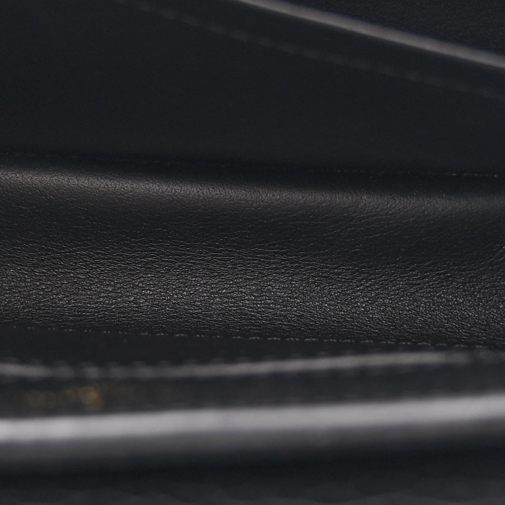 Louis Vuitton Taurillon Braided Capucines Mini Black