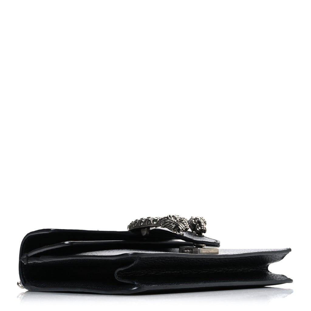 Gucci Calfskin Mini Dionysus Shoulder Bag Black