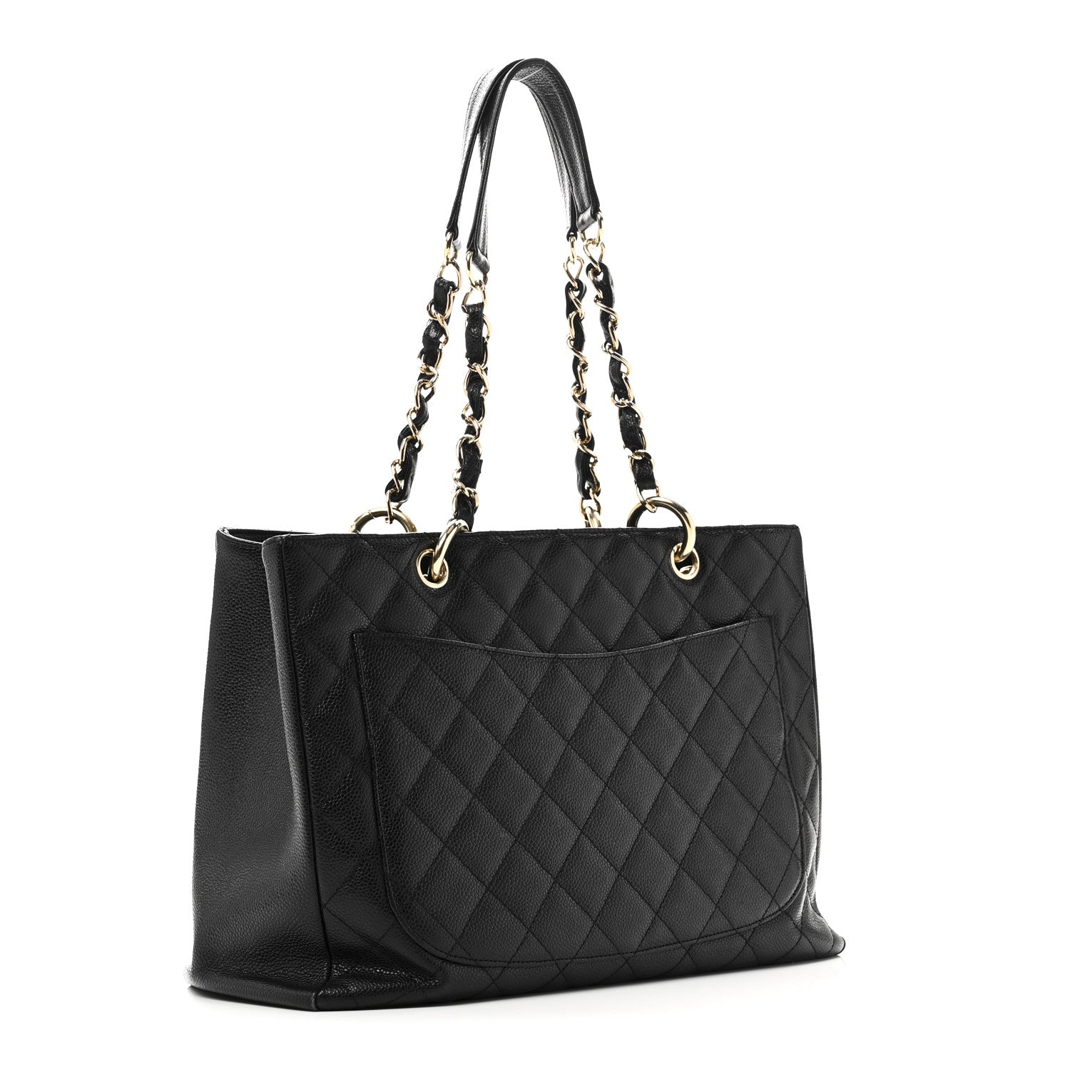 Chanel Caviar Quilted Grand Shopping Tote GST Black