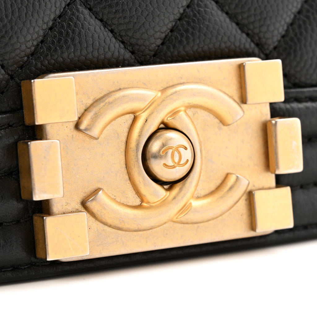 Chanel Caviar Quilted New Medium Boy Flap Black