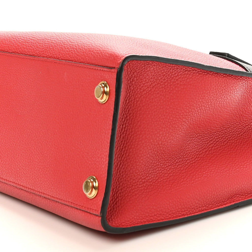 Louis Vuitton Taurillon City Steamer PM Black Rouge