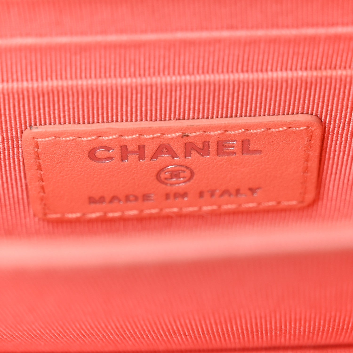 Chanel Caviar Quilted Mini Wallet On Chain WOC Coral