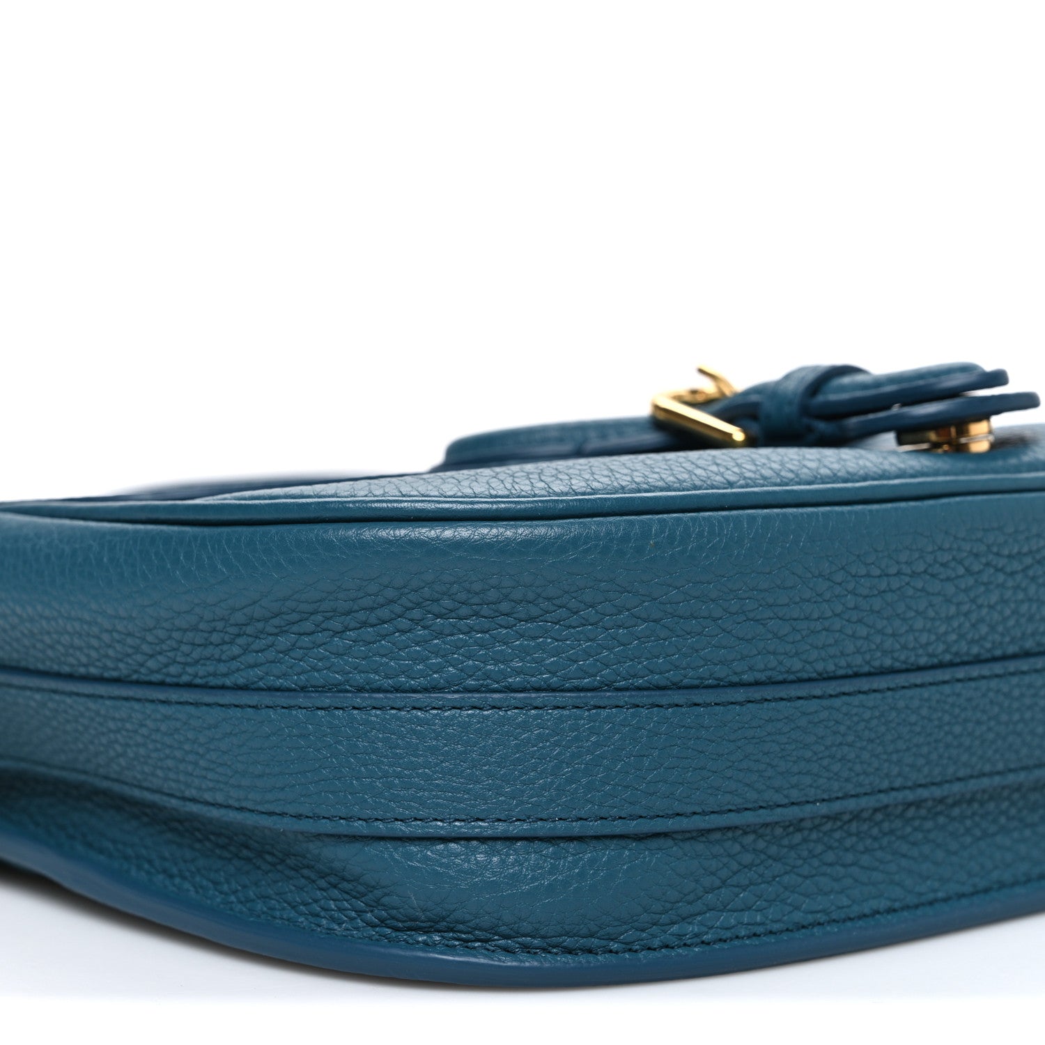 Christian Dior Grained Calfskin Medium Bobby Flap Steel Blue