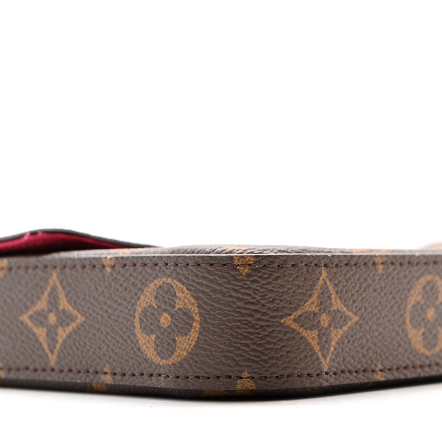 Louis Vuitton Monogram Pochette Felicie Chain Wallet Fuchsia
