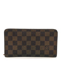Louis Vuitton Damier Ebene Porte-Monnaie Zippe Zippy Wallet