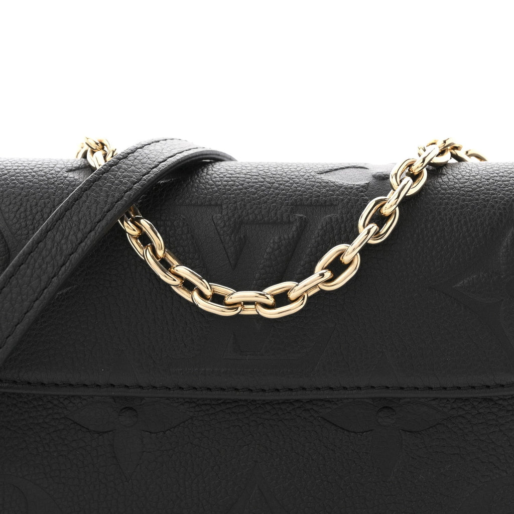 Louis Vuitton Empreinte Monogram Giant Ivy Wallet On Chain Black