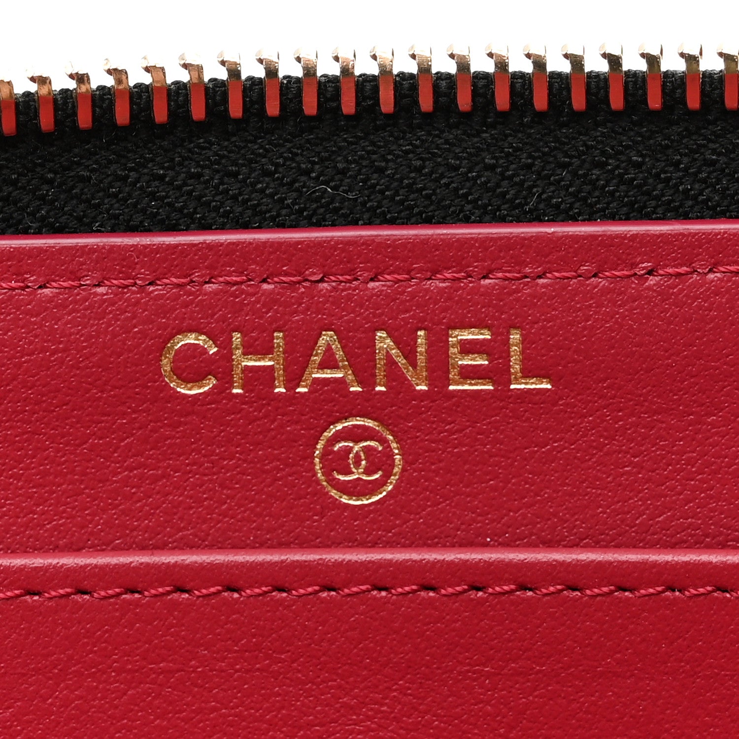 Chanel Shiny Goatskin Quilted Chanel 19 Long Zipped Around Wallet Black