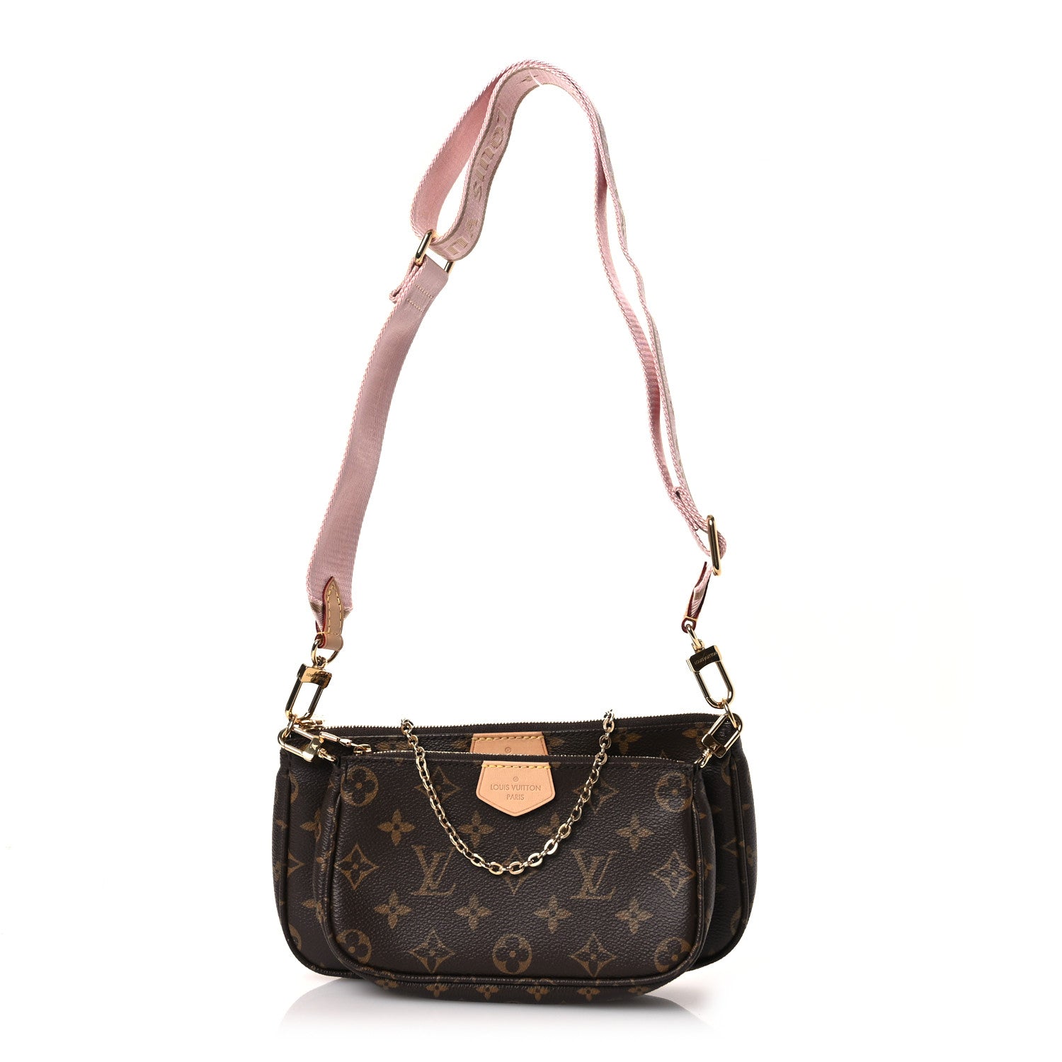 Louis Vuitton Monogram Multi Pochette Accessories Rose Clair