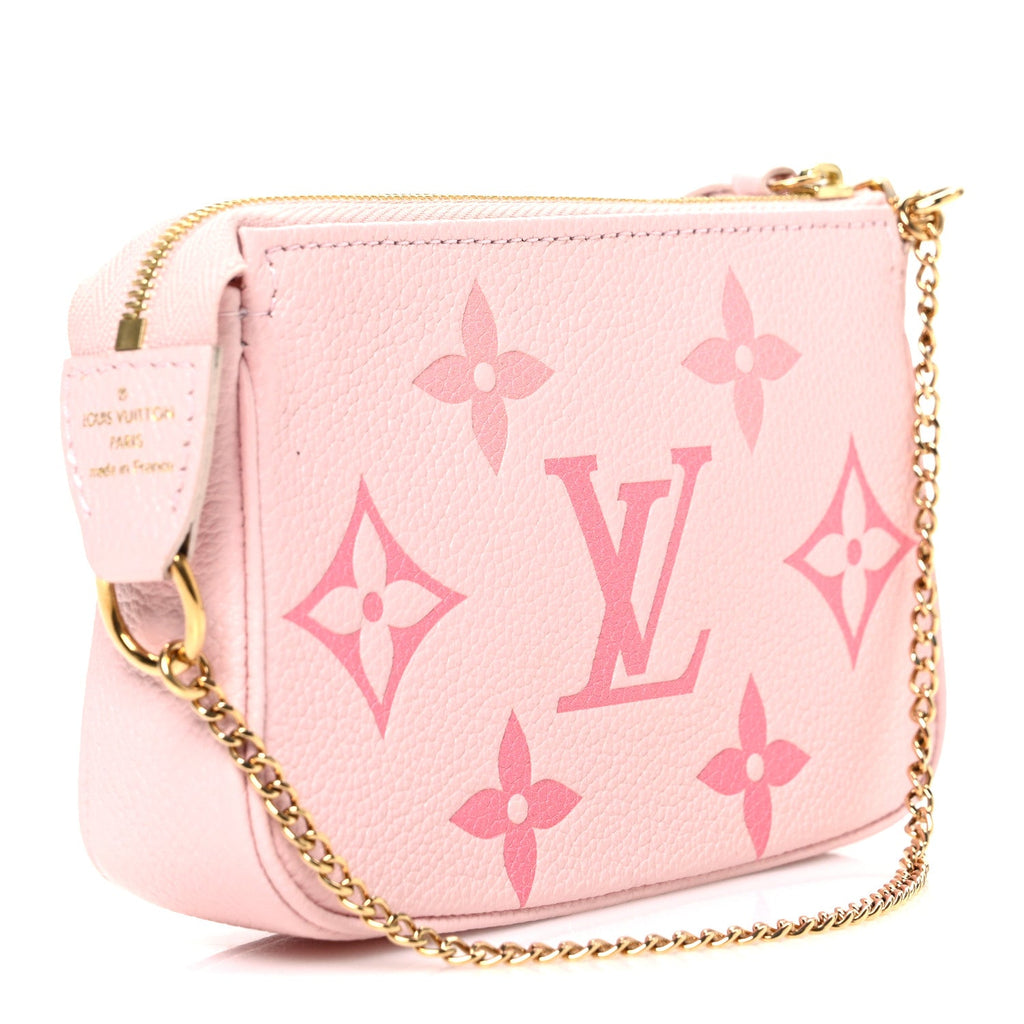 Louis Vuitton Empreinte Monogram Giant By The Pool Mini Pochette Accessories Bouton De Rose