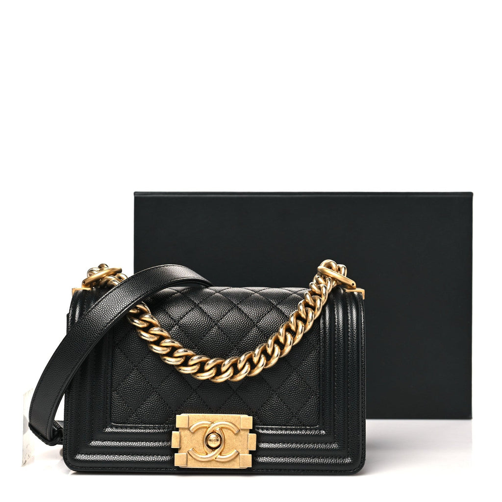 Chanel Caviar Quilted Small Boy Flap Black