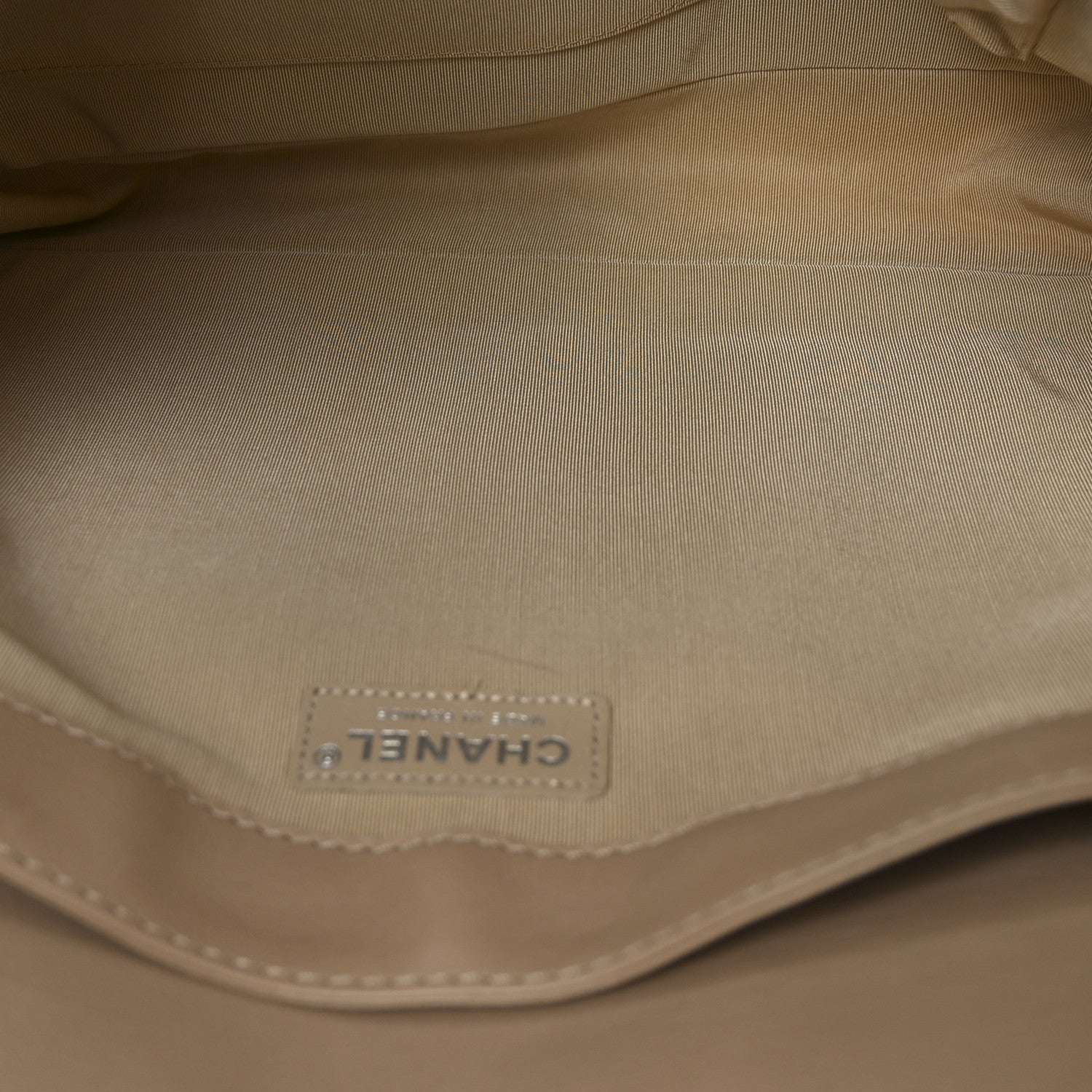 Chanel Calfskin Large Boy Reverso Flap  Beige