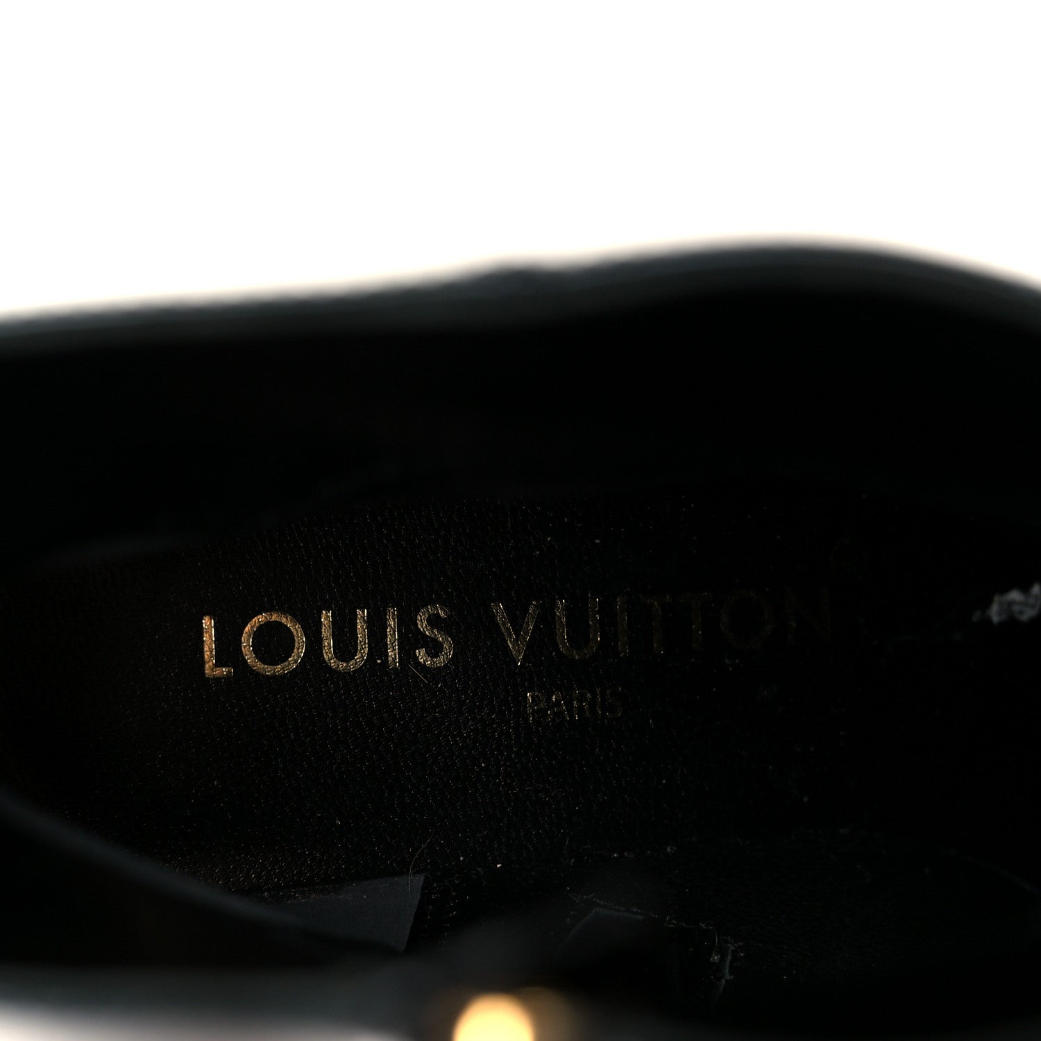 Louis Vuitton Patent Calfskin Shake Ankle Boots 38 Black