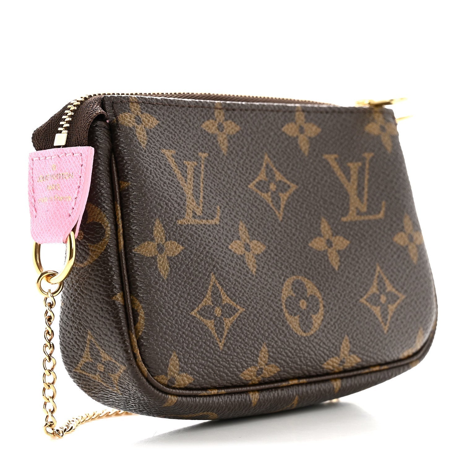 Louis Vuitton Monogram 2022 Christmas Animation Paris Mini Pochette Accessories Pink