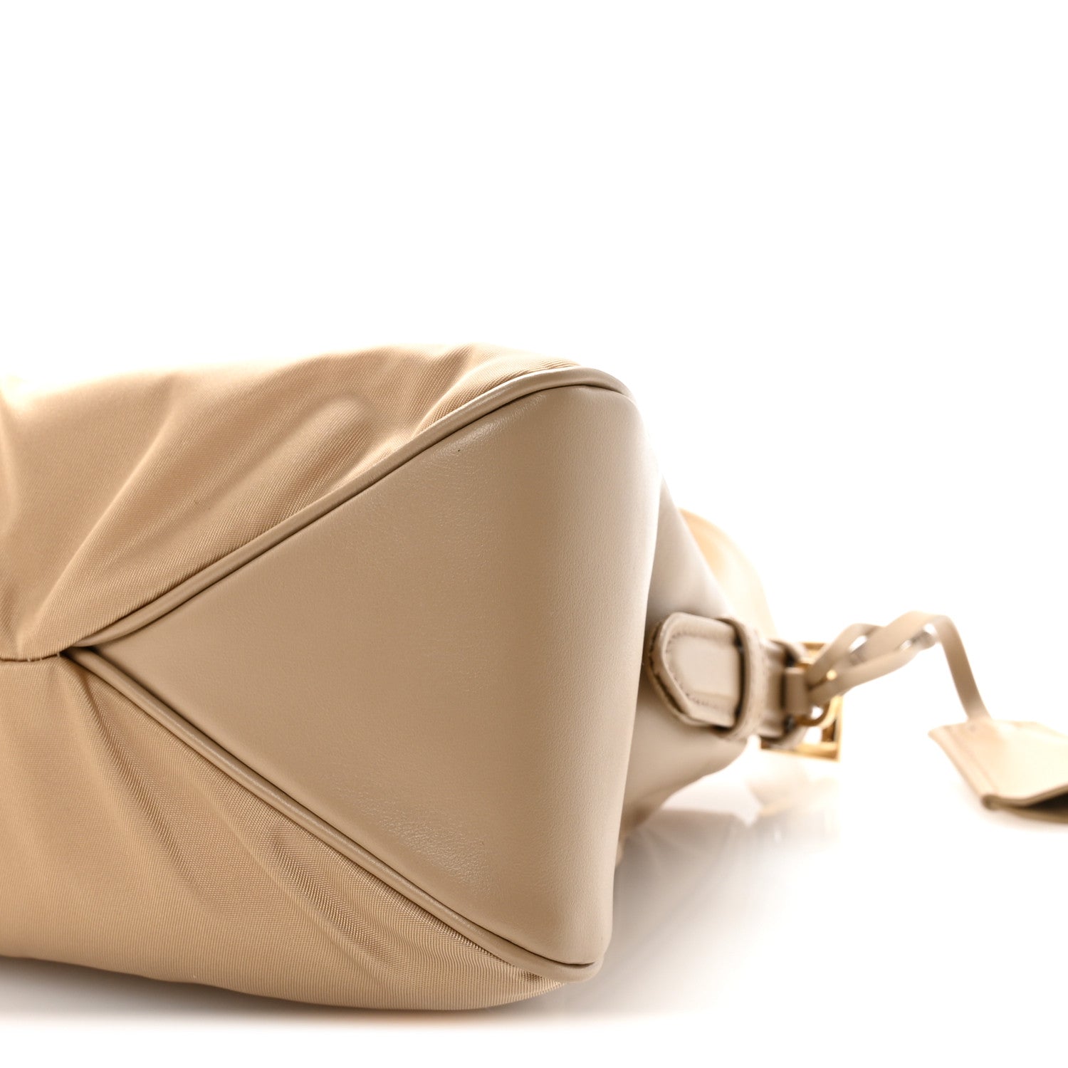 Prada Re-Nylon Vitello Large Aimee Shoulder Bag Cammello
