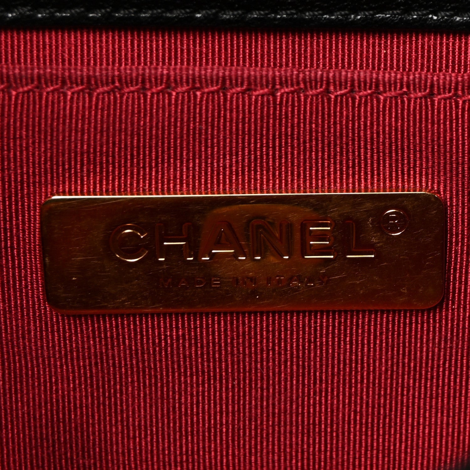 Chanel Goatskin Quilted Chanel 19 Waist Bag Black