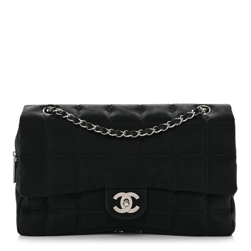 Chanel Nylon Square Quilted Flap Black