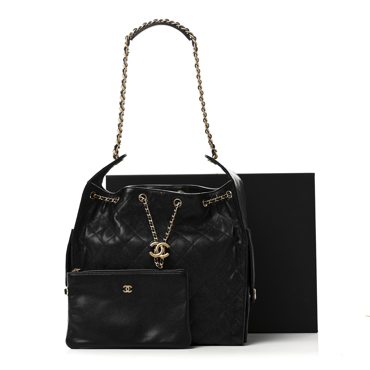 Chanel Caviar Quilted Medium Chanel 25 Handbag Black
