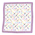 Louis Vuitton Silk Multicolor Eye Love Scarf White