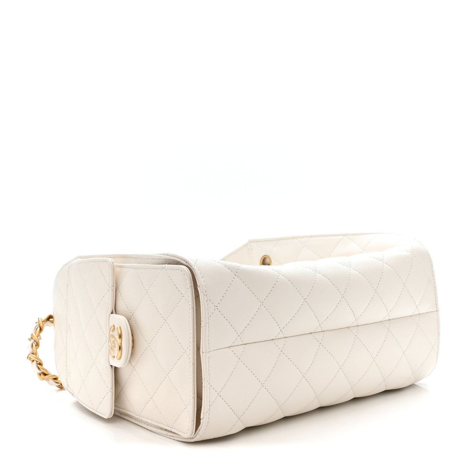 Chanel Caviar Quilted Small Chanel 25 Handbag White