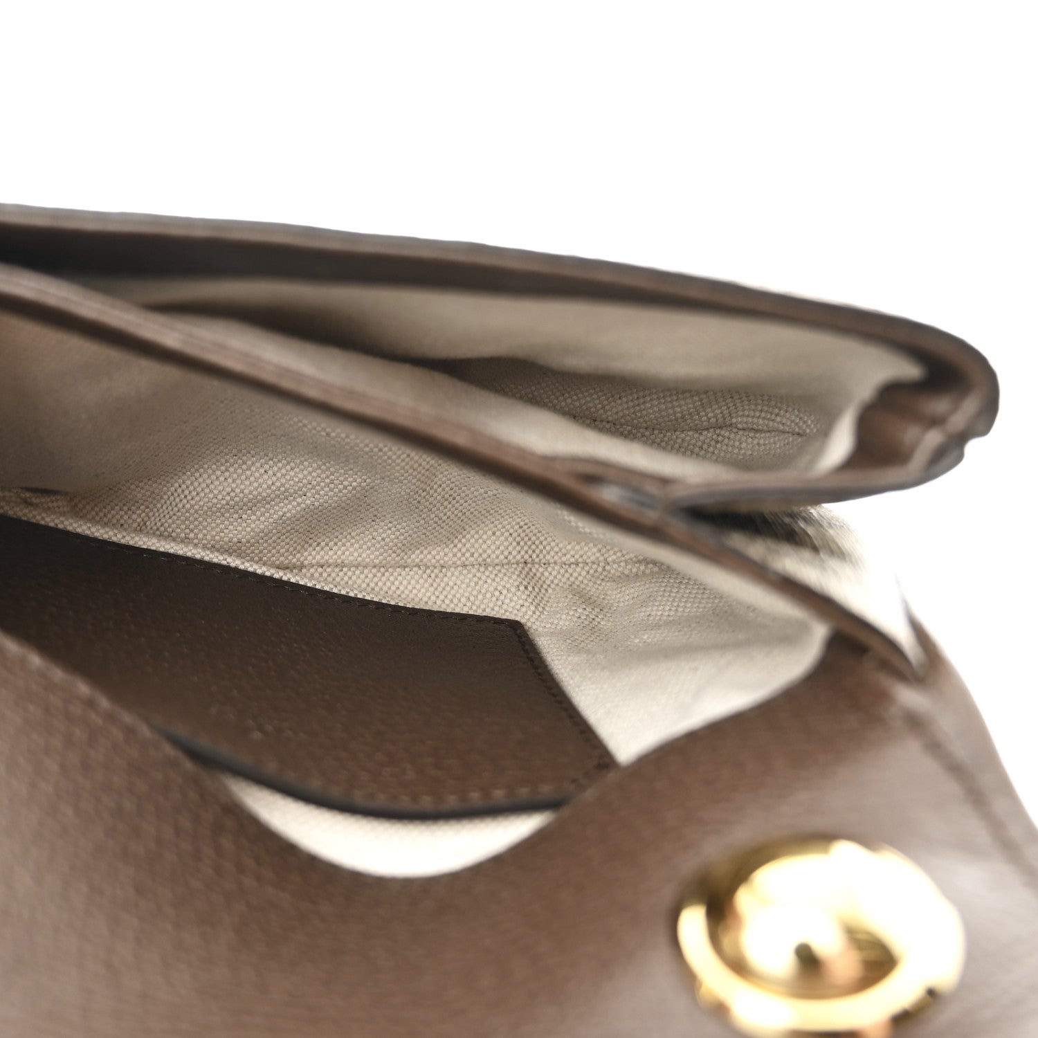 Gucci GG Supreme Monogram Textured Dollar Calfskin Mini Blondie Chain Shoulder Flap Bag Beige Ebony New Acero