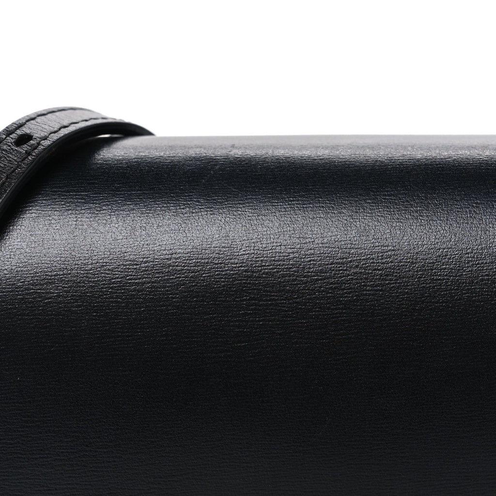 Gucci Boarded Plutone Calfskin Mini Horsebit 1955 Crossbody Bag Black