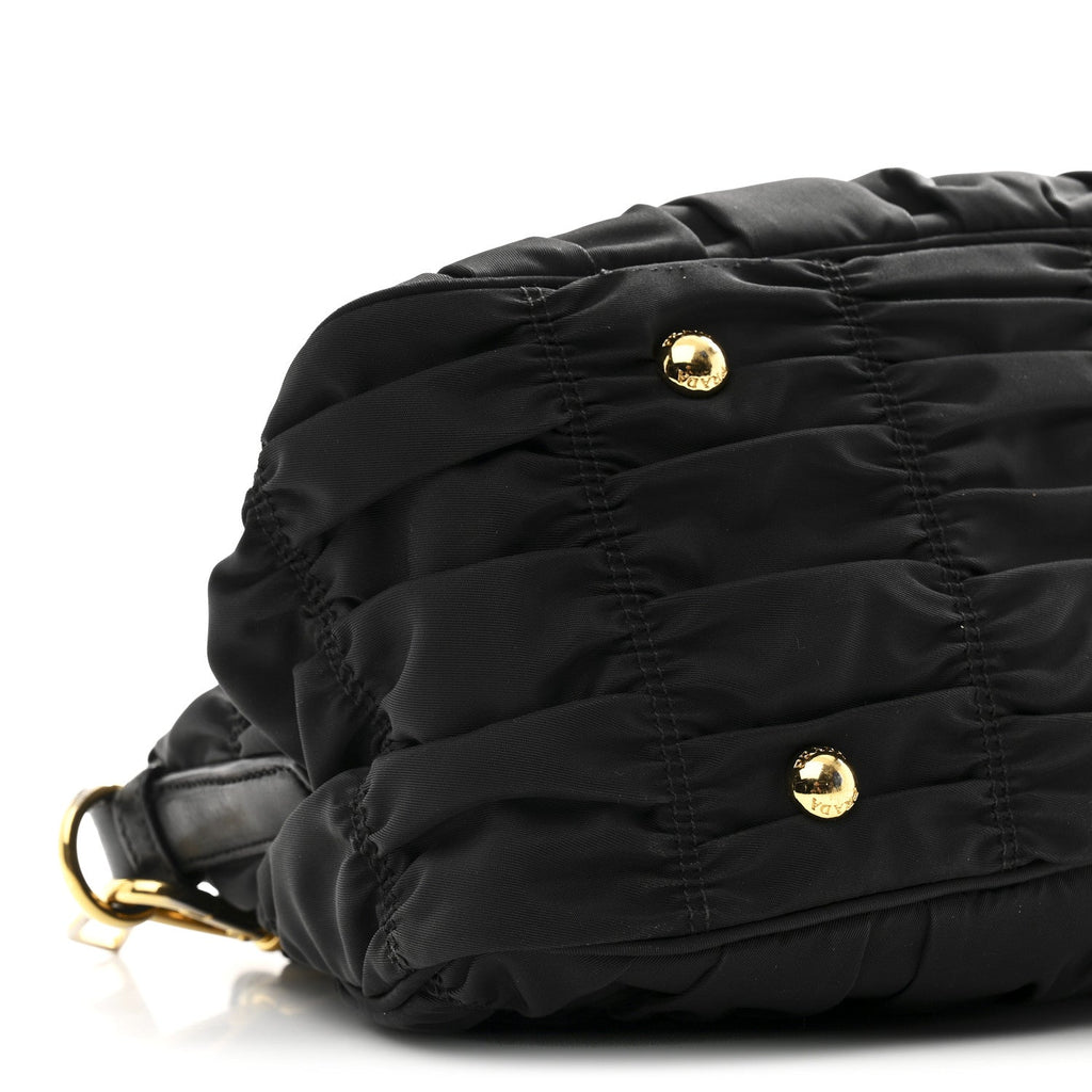 Prada Tessuto Nylon Gaufre Tote Black